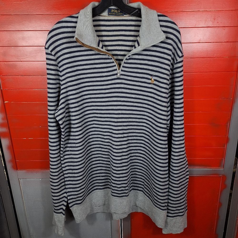 Polo Ralph Lauren Striped Pullover Sweater mens size Large